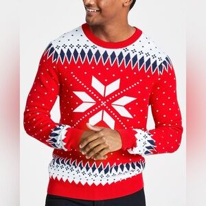 Charter Club snowflake sweater (men’s XL) (NWT)